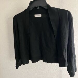 Women’s Calvin Klein Black Shrug Light Sweater knit size estimate M or small L